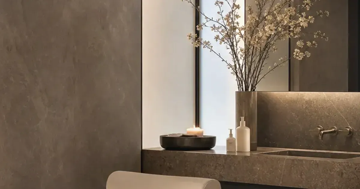 Layered bone, paper, and stone textures with soft graphite arcs and muted signal lines.