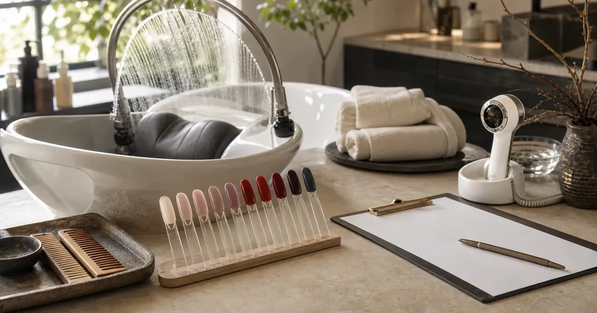 Nail Colour Staples and Head Spas Push Salon Menu Discipline