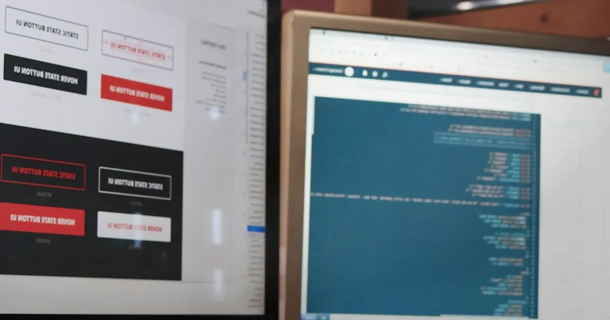 Realistic professional workstation with code and interface screens in a warm office, uniquely composed for Why a Lawsuit Alert Burst...