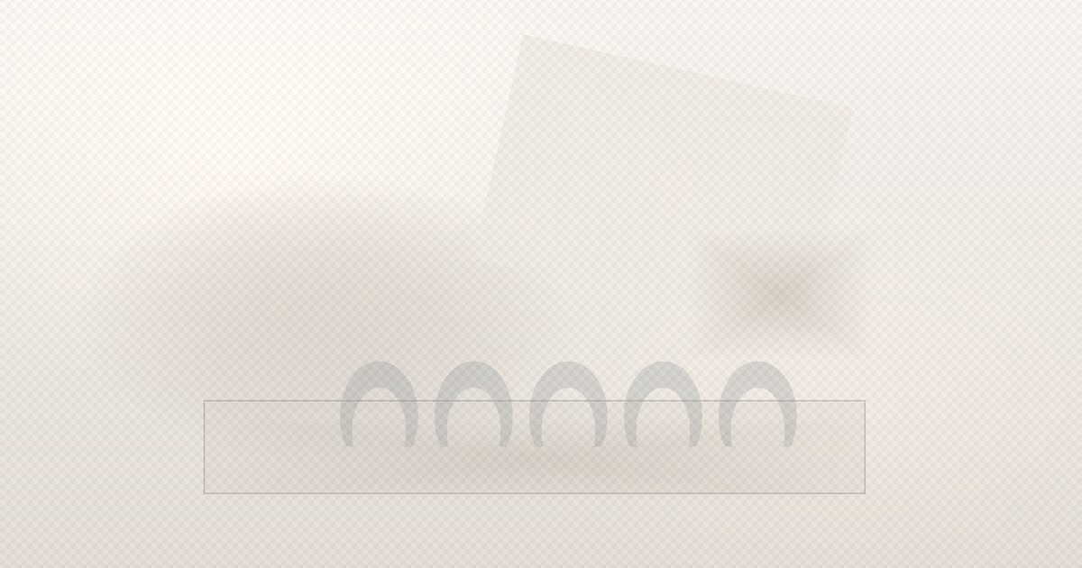 Abstract stone and paper forms suggesting a clinical tray beside a retail grid in soft bone tones